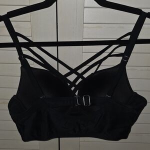 Elegant Black Strappy Bikini Top